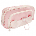 Suure mahutavusega pliiatsikott, kaasaskantav t&otilde;mblukk, multifunktsionaalne poiste t&uuml;drukute kooli&otilde;pilaste pliiats-kirjatarvete kott Koolitarbed roosa