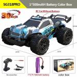 2024 Uus SG318 PRO 1:20 Scale RC Car 30 km/h Kiire RC autod M&auml;nguasjad t&auml;iskasvanutele ja lastele Kaugjuhtimispuldiga autod 2,4G maastikuauto Monster Truck m&auml;nguasi kingitus 1 Battery valge