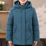 Suures suuruses 2XL-7XL Keskealised naiste talvemantlid Kapuutsiga Paksud soojad l&uuml;hikesed parkad Elegantsed avarad &uuml;ler&otilde;ivad Naiste jakid 5XL