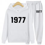 1977. aasta kaheosaline kapuutsiga pusakomplekt meestele ja naistele, moebr&auml;nd, High Street, lahtised fliisist s&uuml;gis-talvised soojad kapuutsiga pusad + p&uuml;ksid L