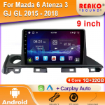 Autoraadio Mazda 6 Mazda6 III 3 GJ GL 2015 - 2018 jaoks Android Auto Carplay Navigatsioon Multimeedia Stereo M&auml;ngija WIFI 2 din DVD 4 core 1GB+32GB carplay