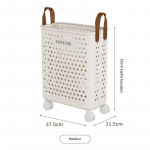 1 tk kokkupandav korv Multifunktsionaalne suur majapidamisruum ratastega m&auml;&auml;rdunud riidekorv Star &otilde;&otilde;nes vannitoa panipaik M