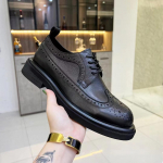 Moodsad Derby kingad Vintage nikerdatud lehmanahast meeste kingad t&auml;isnahast vabaaja &auml;rikingad meeste kingad nahast kingad brogue kingad 39 must