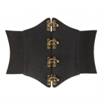 Kunstnahast kleit korsett v&ouml;&ouml; laia &auml;&auml;rega disain elastne v&ouml;&ouml;koht Retro stiilis naiste reguleeritav korsett v&ouml;&ouml;kohal L