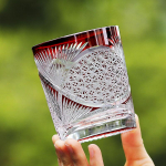 K&auml;sit&ouml;&ouml; Jaapani stiilis Edo Kiriko viskiklaas tumbler v&auml;rvilised k&auml;sitsi l&otilde;igatud klaasid v&auml;rvilise varjundiga old fashioned klaasid 240ml