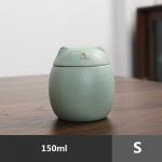 Armas kass Tee Caddy keraamiline &otilde;hukindel purgihoidja teepurgid Teekarp hoiupaak teekonteiner Dekoratiivne purk Suhkrukauss