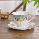 200 ml Royal Style keraamiline kohvitassi ja alustassi komplekt Vintage Style teetass koduseks kasutamiseks Restorani p&auml;rastl&otilde;unatee joogin&otilde;ud Kingitused 200ML
