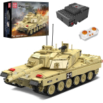 Mould King 20037 Challenger-2 peamine lahingutank ehitusklotside komplektid, MOC ehitusklotside komplekt ehitamiseks, kingitus lastele vanuses 8+ 20037