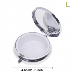 Metallist tabletikarbid roostevabast terasest &uuml;mmargused tabletikarbid ravimi korraldaja konteiner ravimikarpi jagajad tablettide kommikarp L