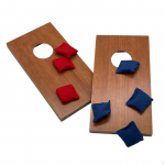 2 tk Kaasaskantav Lauapealne Maisiaukude M&auml;ng Mini Lauaarvuti Cornhole Komplekt Puidust M&auml;ng