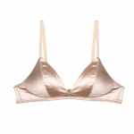 Prantsuse aluspesu naiste Seksikas kolmnurkkapp juhtmevaba rinnahoidja, k&otilde;rge kvaliteediga &otilde;mblusteta j&auml;&auml;siidist pesu Deep V rinnahoidja Comfort Bralette XL khaki