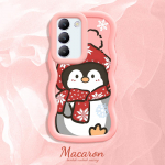 V&auml;rvitud muster Big Wave Edge pehme silikoon materjal Macaron telefoni &uuml;mbris p&otilde;rutuskindel kaitsev kummist korpus OnePlus Vivo Motorola Moto jaoks Vivo Y20G roosa