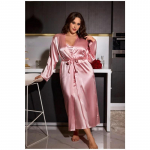 &Ouml;&ouml;s&auml;rgi komplekt Seksikas Pruut Pikk Pulma Hommikumantel Kleit Kevad ja Suvi Uus Pidžaama Lahtine Satiinist Koduriietus 5XL