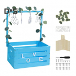 Beebipeo Kast Kapi Puidust Beebipeo Korv Riidepuudega Beebikingituste Hoiukast Pesukorv K&auml;epideme ja Vanikuga Vasts&uuml;ndinu jaoks sinine