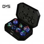 1 komplekt LED-valgustusega t&auml;ringuid, USB-laetav, RGB helendavad mitmek&uuml;lgsed t&auml;ringud D4 D6 D8 D10 D12 D20, vilkuvad t&auml;ringud, t&auml;iskasvanutele, pere&otilde;htuks, peoks, lauam&auml;nguks A