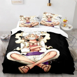 Multikas Anime One Pieces Tekikate Komplekt Nika Luffy K&auml;ik 5 Voodipesu Komplekt Luffy Tekikate Padjap&uuml;&uuml;r Twin &Uuml;hekohaline Queen King Suurus AU Queen(210x210cm)