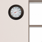 Temperature and Humidity Gauge Hanging Hygrothermograph Easy to Read Retro Style Climate Comfort