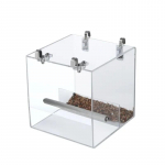 L&auml;bipaistev akr&uuml;&uuml;l lindude s&ouml;&ouml;gimaja Papagoi toidukast Rippuv s&ouml;&ouml;tmisalune lekkekindel tops Lindude automaatne s&ouml;&ouml;gimaja Linnupuuri tarvikud S-13x11x13cm