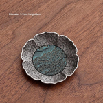 Antiikne h&otilde;bedasulamist teetassimatt P&otilde;lemisvastane bambusmatt isoleeritud teetassihoidja alustass Kung Fu teetarvikud koos hoiurestiga