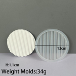 U-kujuline ehtehoidik silikoonvorm puuviljakooki taldriku vorm geomeetriline kaar laineline triip betoonkips vaigu k&auml;sit&ouml;&ouml;dekor