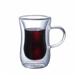 80/220/300/400ML Kahekordse seinaga klaasist tass Loominguline L&auml;bipaistev P&otilde;letusvastane Soojusisolatsiooniga Veetass Piim Sidrunimahl Kohvitassid 300ML