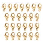 25 tk karabiinhaake roostevabast terasest karabiinid DIY k&auml;ev&otilde;rude, kaelakeede ja ehete valmistamiseks