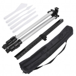 Reguleeritav h&otilde;bedane metallist molbert plastist kaabitsakomplekt, kokkupandav joonistuslaua riiul