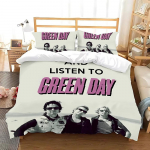 Green Day ' AMERICAN IDIOT Voodipesukomplekt &Uuml;hekohaline Kaksik T&auml;issuuruses Kuninganna Kuningsuuruses Voodikomplekt T&auml;iskasvanu Laps Magamistuba Tekikoti Komplektid Voodilina Komplekt 155X220cm-3pcs