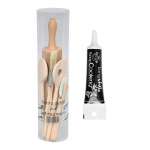 Coffret &agrave; p&acirc;tisserie pour enfants + Stylo gla&ccedil;age noir must