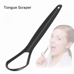 Kahepoolne keelekaabits roostevabast terasest suukaabits keele puhastushari katuse keele puhastamiseks hambahari suuh&uuml;gieenivahendid