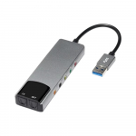 V&auml;line USB-helikaardi fiiberoptiline SPDIF-helikaart AC-3 DTS k&otilde;rvaklappide adapter 7.1 5.1 kanaliga helikaardi optiline adapter s&uuml;learvuti jaoks h&otilde;be