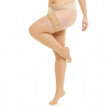 Suures suuruses naiste v&otilde;rgud &uuml;le p&otilde;lve, reie, k&otilde;rge seksikas pitsmustad pikad sukad libisemiskindlate sokkidega pesu 5XL Plus Size