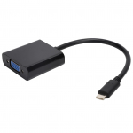 TypeC-VGA-muundur 10 Gbps USB 3.1 HD 1080P videoadapteri kaabel 15 kontaktiga emane