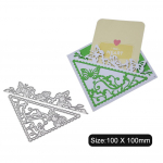 Kaardi &Auml;&auml;r Kolmnurk Kaunistus Metall H&otilde;bedane &Scaron;abloon Reljeef L&otilde;iketerad DIY Scrapbooking Paber Album Kaartide Valmistamiseks h&otilde;be