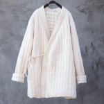 Naiste Hiina stiilis v&ouml;&ouml;parkid V-kaelusega pikkade varrukatega pluss puuvillased mantlid &uuml;hev&auml;rvilised riided talvevintage pargid One Size