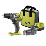 RYOBI - Perceuse-visseuse 18V ONE+ - 50 Nm - 500-1800 tr/min - mandrin 13 mm + 1 batterie 2 Ah, chargeur & sac - R18DD3-120S hall