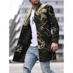 Kevadine uus meeste tasku mitmek&uuml;lgne igap&auml;evane retro p&uuml;stkrae keskmine pikk villane mantel meeste vabaaja mantel meeste riided S