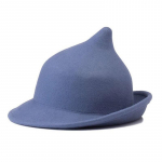 Euroopa ja Ameerika stiilis n&otilde;iam&uuml;ts: Terav vildist maagiline m&uuml;ts Halloweeni ja lavaetenduste jaoks S (54-56cm) hall v&auml;rv/sinine