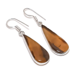 Montana Agate Handmade 925 Sterling Silver Jewelry Earring 1.85 d6z52