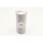 Masking Tape MT 100 mm CASA multi lignes vives - multi border pastel - Masking Tape (MT) Multicolore - Assort.