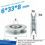 6 * 33 * 8 mm laagri &uuml;mmarguse rihmaratta terastraat &uuml;le joone t&otilde;steratta juhtratas