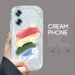 Armas koomiksimustriga kreemjas tekstuuriga korpus, lainelise servaga pehme silikoonkaanega telefoni&uuml;mbris OPPO Reno Realme jaoks OPPO F9 Pro must