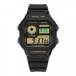 CaSio Ae 1200wh 1bvdf Ae 1200wh 1b Digitaalne Ruudukujuline Spordi S&otilde;duri Maailmaaeg Meeste Uretaanist K&auml;ekell AE-1200WH-1BVDF