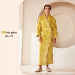 [2001 Uus] Eriti pikk paks unisex flanellist hommikumantel: S&uuml;gis/Talv, XL Korallfliisist Hommikumantel Triple Extra Large