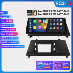 Ossuret 10.25 Carplay Android 13 Autoradio BMW X5 E70 X6 E71 CCC CIC autode nutikate s&uuml;steemide raadiole GPS-navigaator Stereo DSP Bluetooth SWC Peakomplekt HC2 2G 32G AI