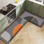 P&otilde;hjamaade kerge luksus diatomiitmuda majapidamis- L-kujuline k&ouml;&ouml;gip&otilde;randamatt Veeimavus Libisemisvastane Kiiresti kuivav ja Lihtsalt hooldatav P&otilde;randamatt 100*150*45cm