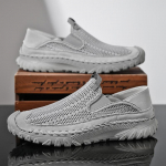 Suvised meeste sandaalid Ehtsast nahast Meeste vabaajajalatsid Meeste Meeste Nahast Sandaalid Meestele Rannajalatsid Rooma meeste kingad 38