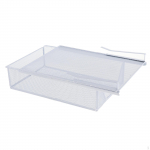 Drawer Slide Storage Rack Mesh Hanging Basket Sock Underwear Utility under Cabinet Organizer valge