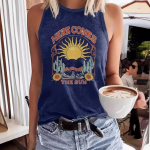 YYFS Naiste moe vabaaja suve kevadlillemustriga varrukateta pluusid ja s&auml;rgid S