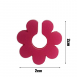 8 tk Veiniklaasi kaunistus Silikoonist lill Joogim&auml;rgistus Silt Identifitseerimine Tassi etikett